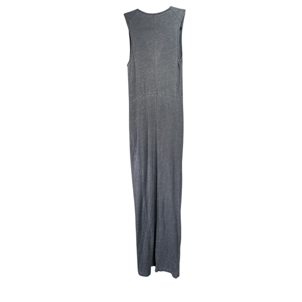 Allsaints Elke Tie-Detail Maxi Dress Coal Gray Size S - Picture 5 of 9